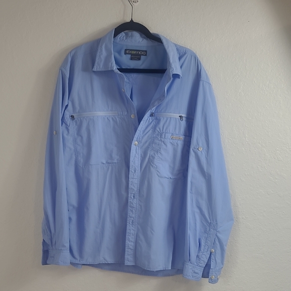 Exofficio Other - Exofficio  Light Blue Outdoor Vented Hiking Button-Up Shirt Size L